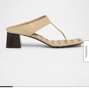 Bottega Veneta
Marella Leather Thong Slide Sandals size 8.5